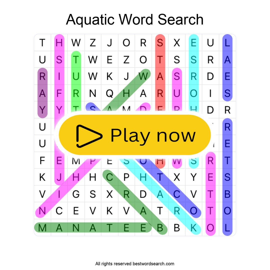 Aquatic Animals puzzle