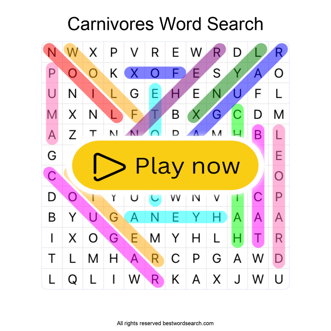 Carnivores puzzle