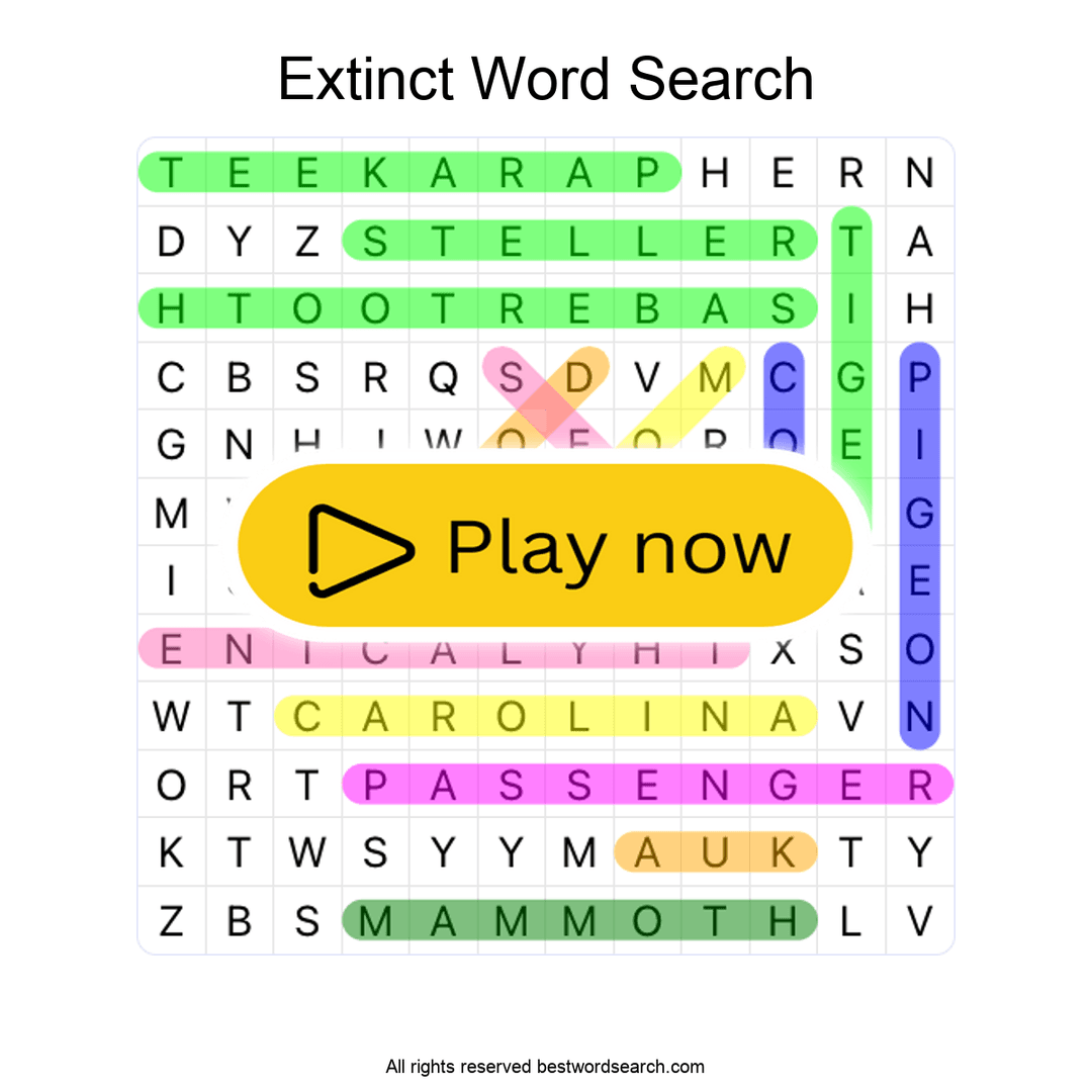 Extinct Animals puzzle