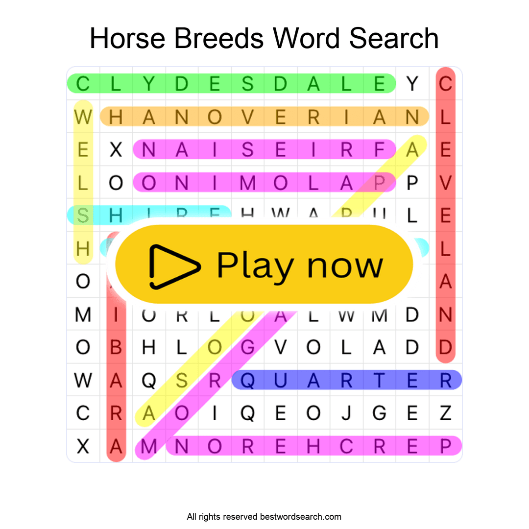 Horse Breeds puzzle