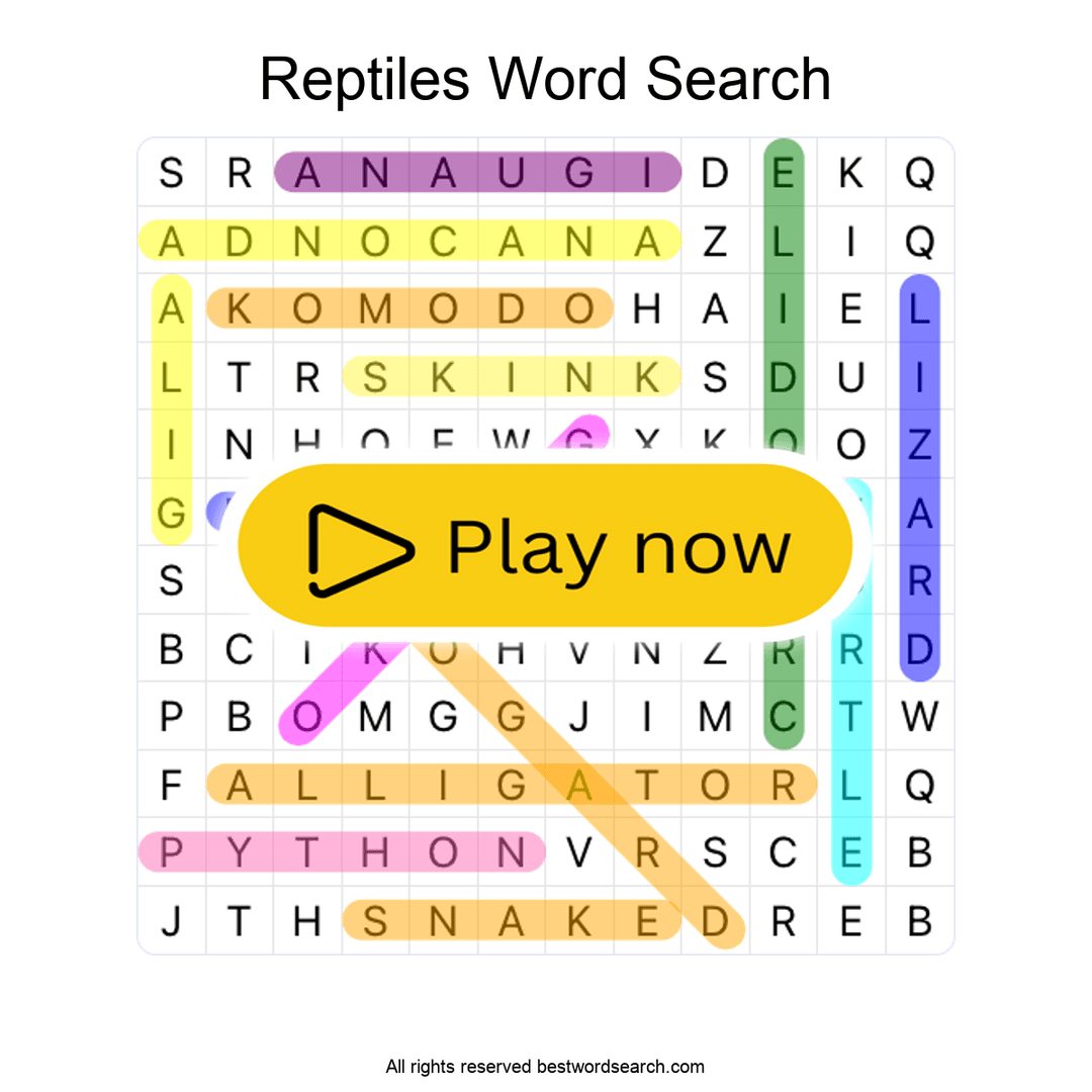 Reptiles puzzle