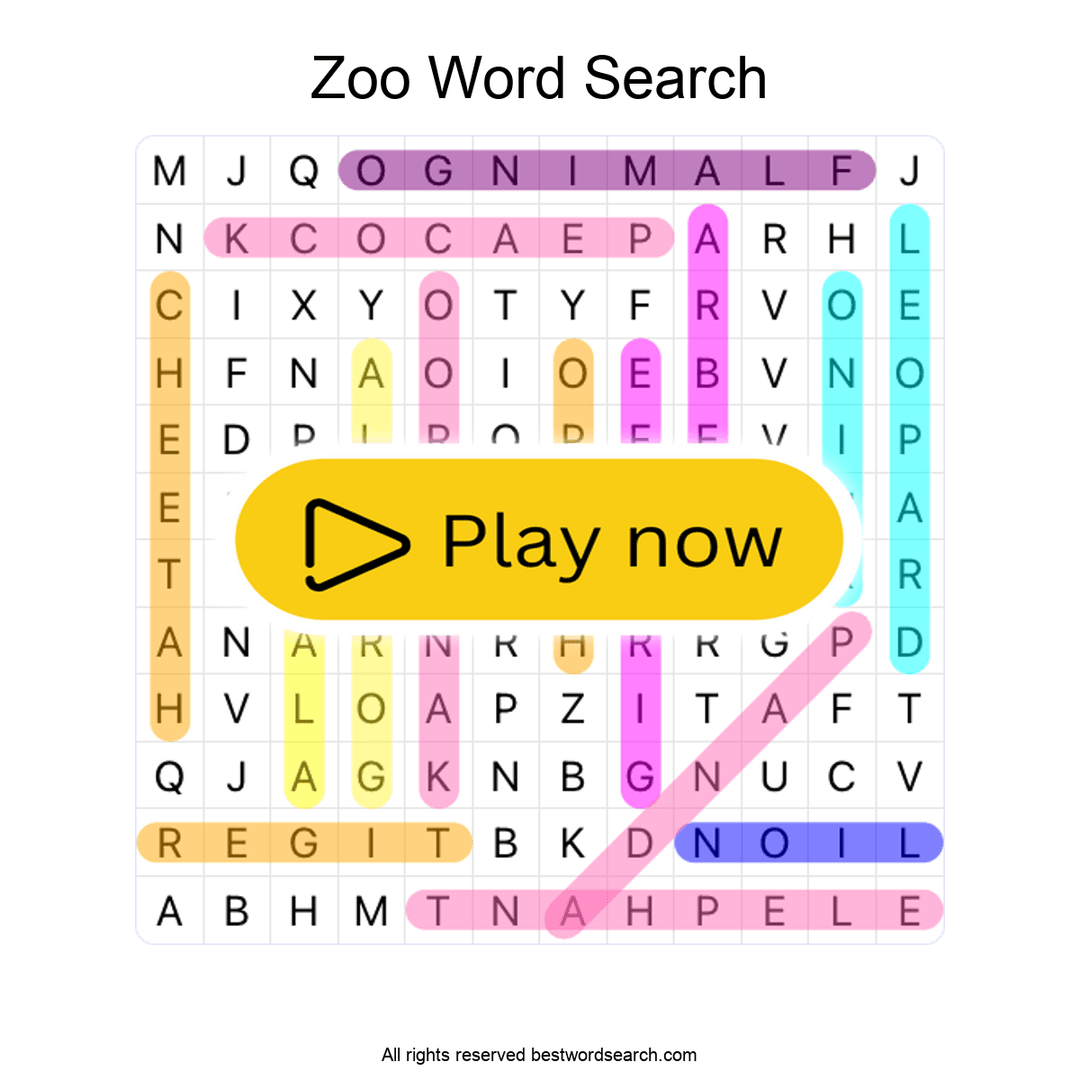 Zoo Animals puzzle
