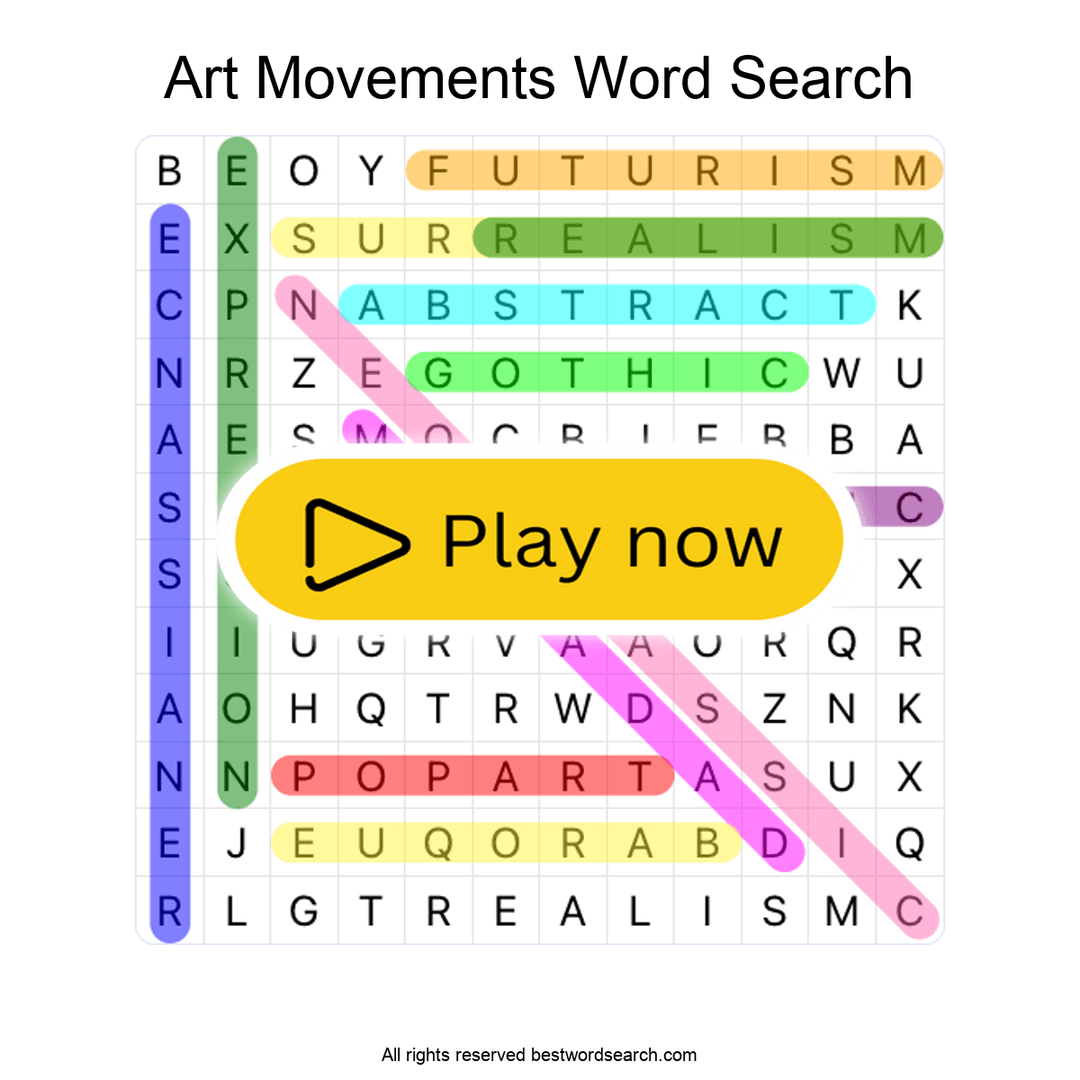 Art Movements puzzle