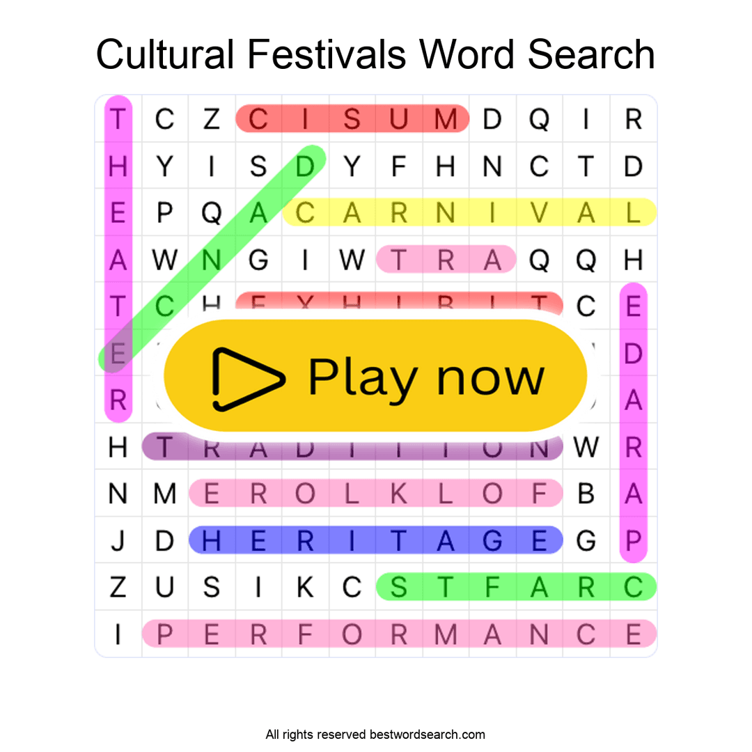 Cultural Festivals puzzle