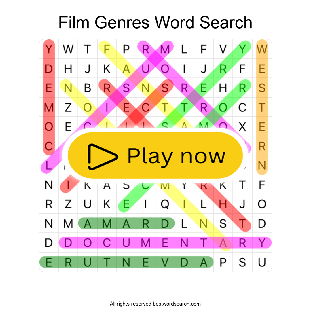Film Genres puzzle