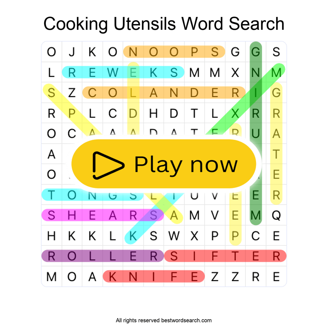 Cooking Utensils puzzle