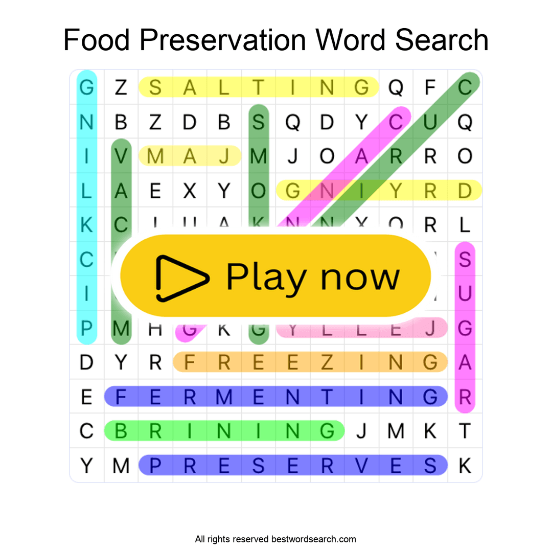 Food Preservation puzzle