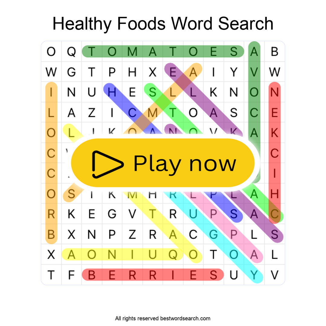 Healthy Foods puzzle