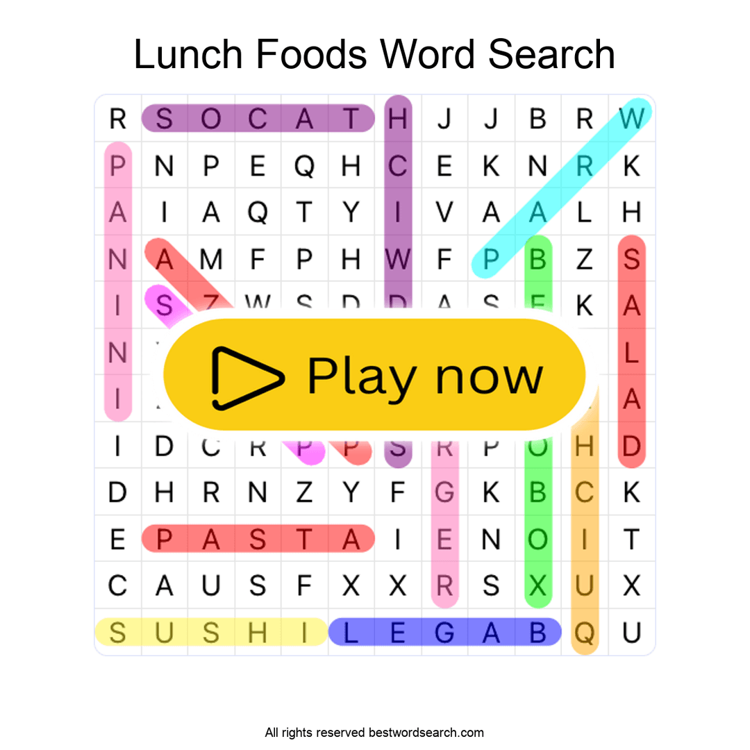Lunch Foods puzzle