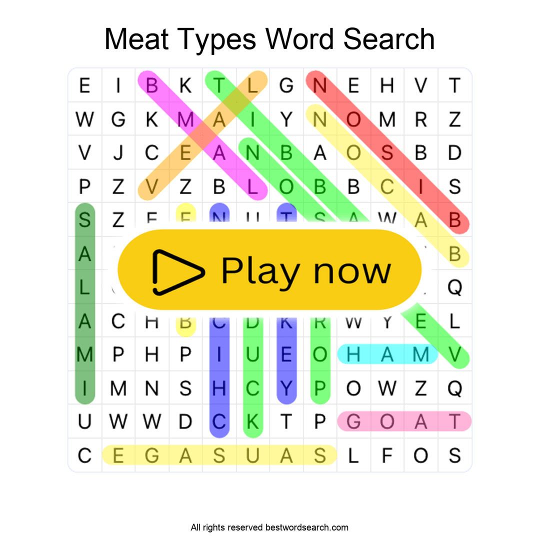 Meat Types puzzle