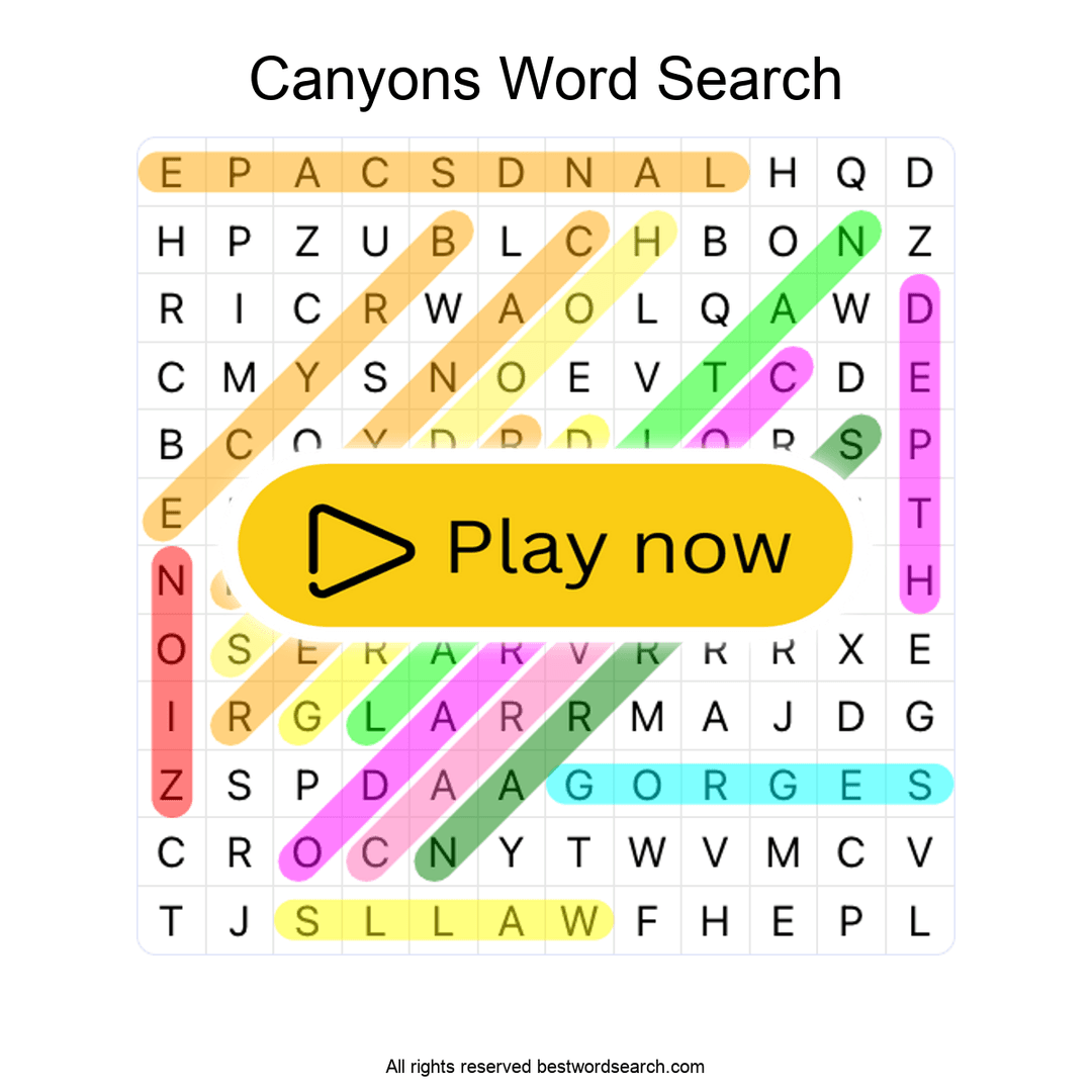 Canyons puzzle