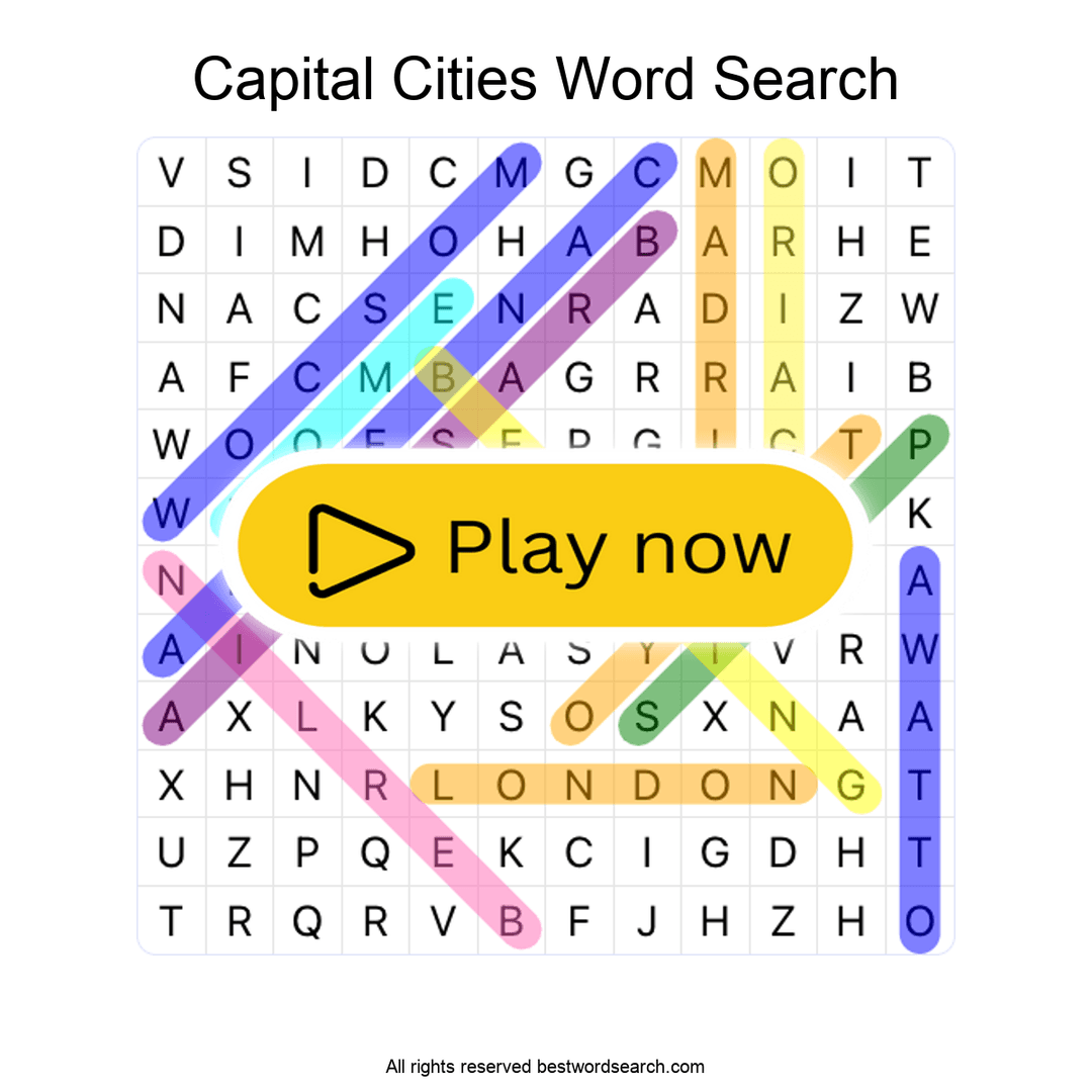 Capital Cities puzzle