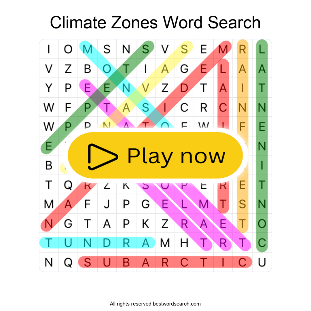 Climate Zones puzzle