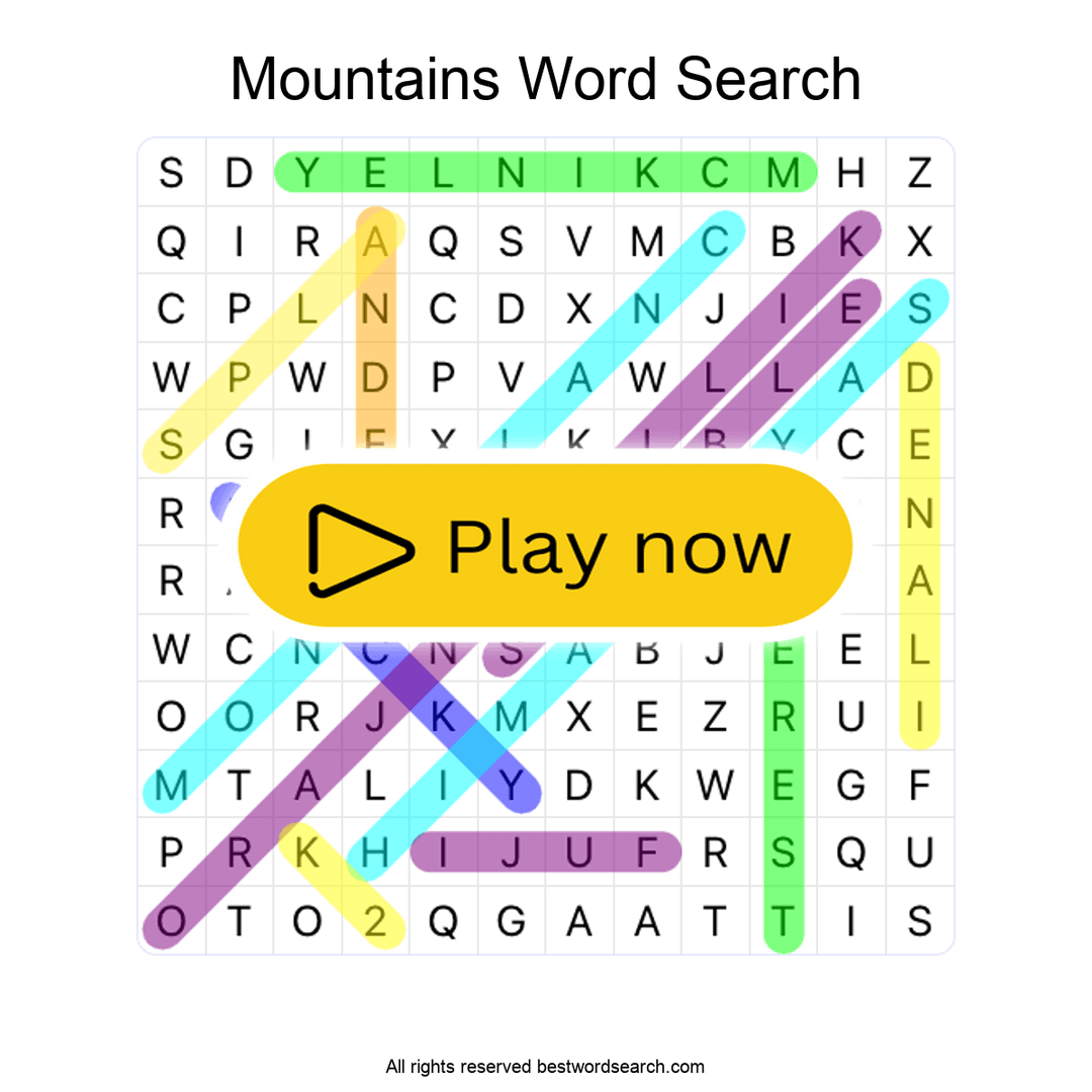 Mountains puzzle