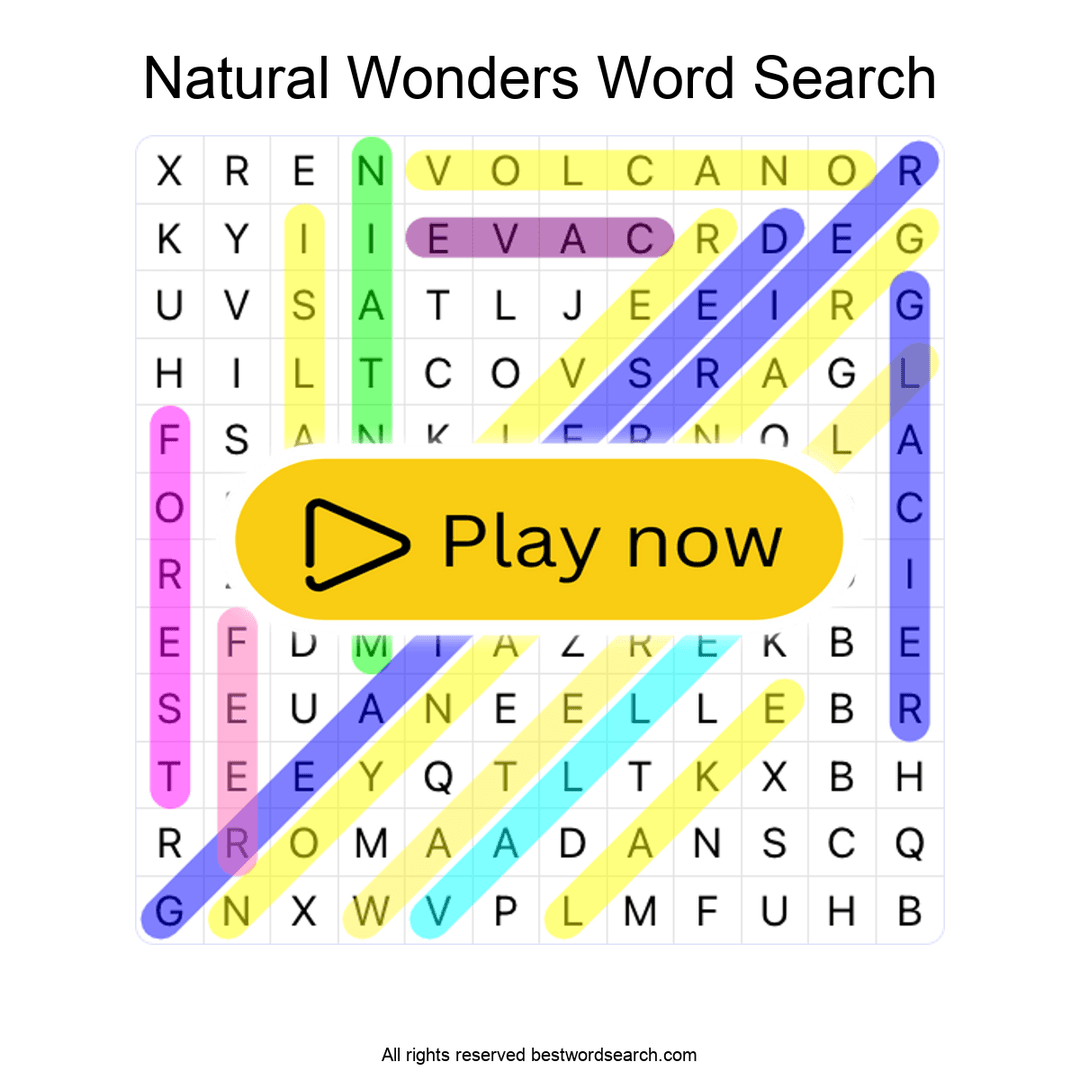 Natural Wonders puzzle