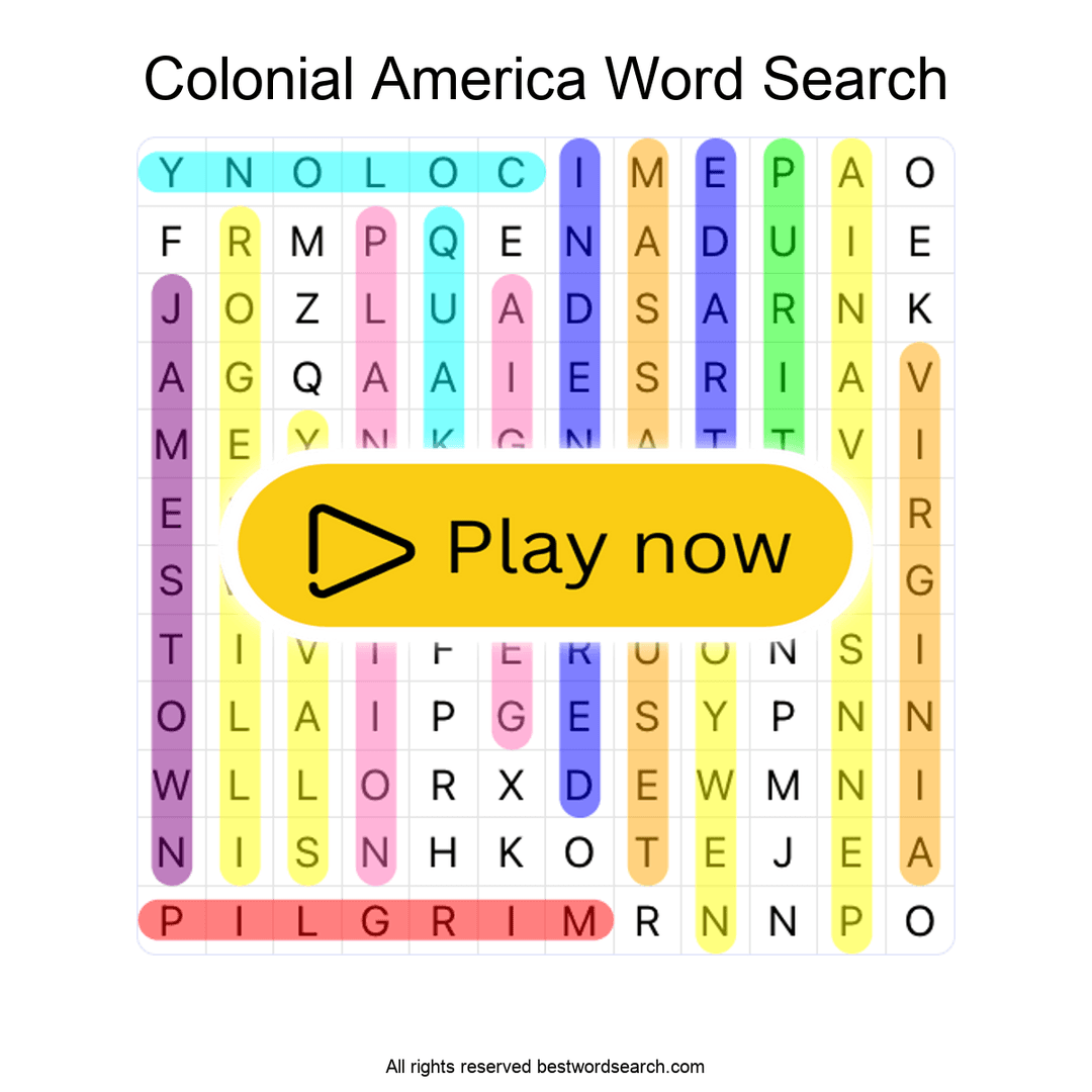 Colonial America puzzle