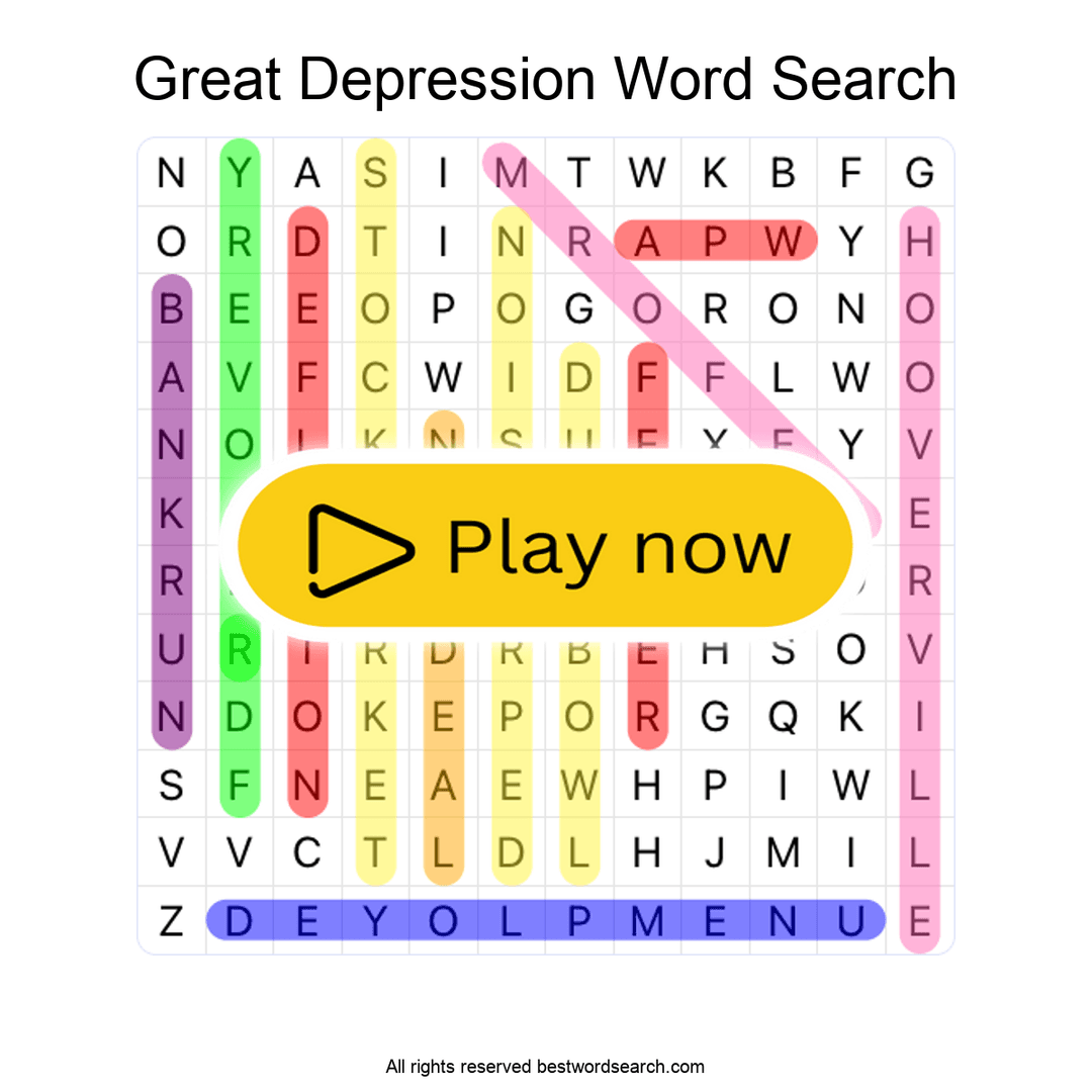 Great Depression puzzle