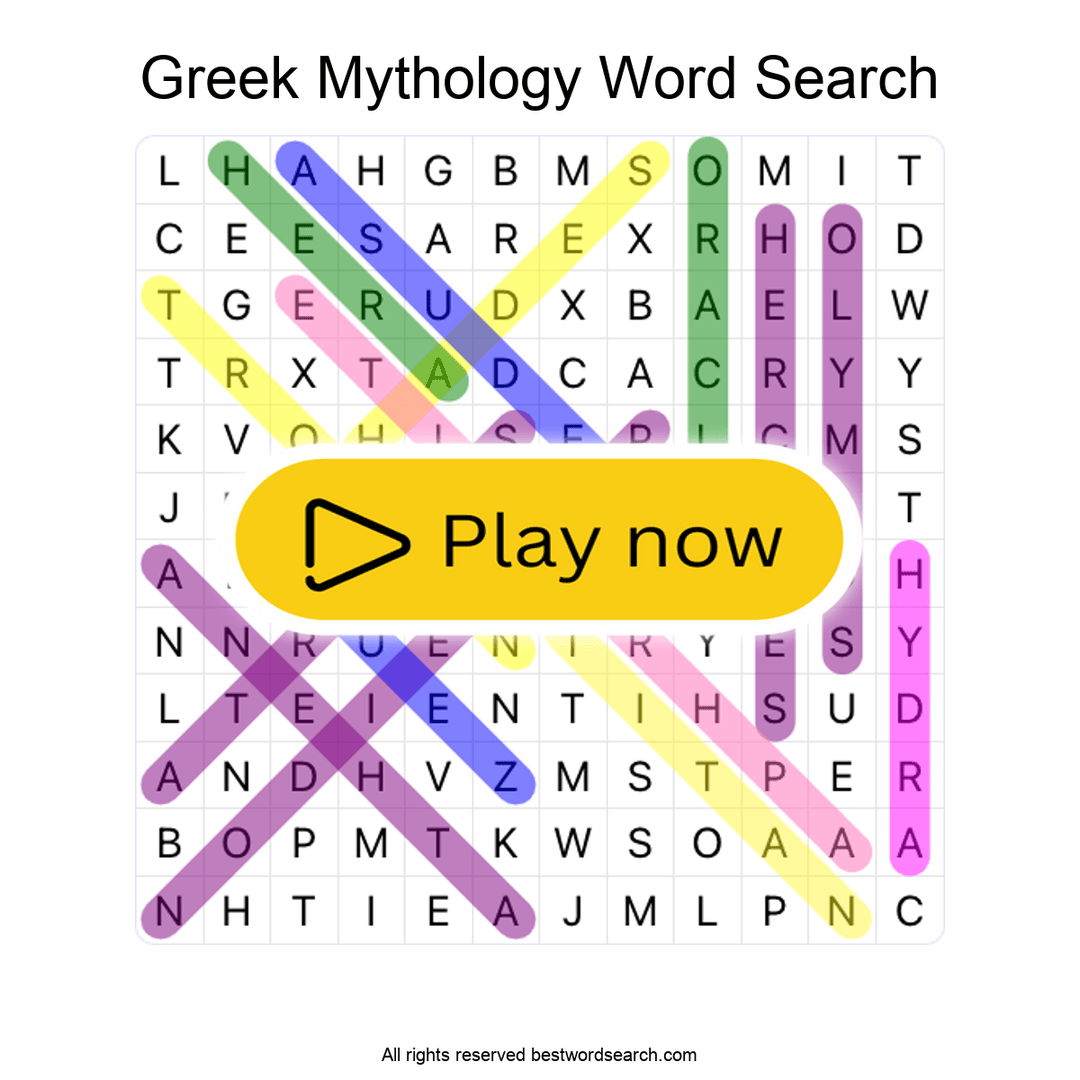 Greek Mythology puzzle