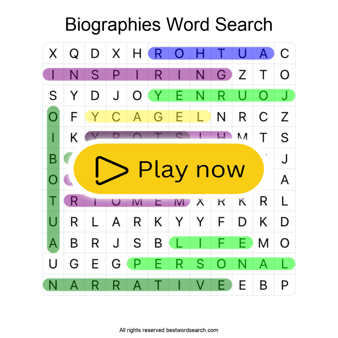 Biographies puzzle