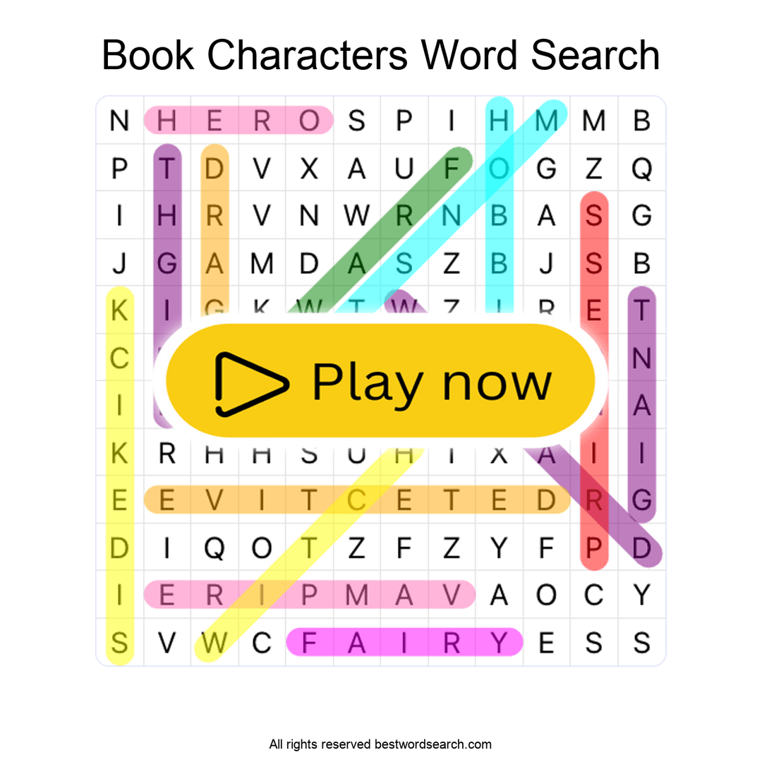 Book Characters puzzle