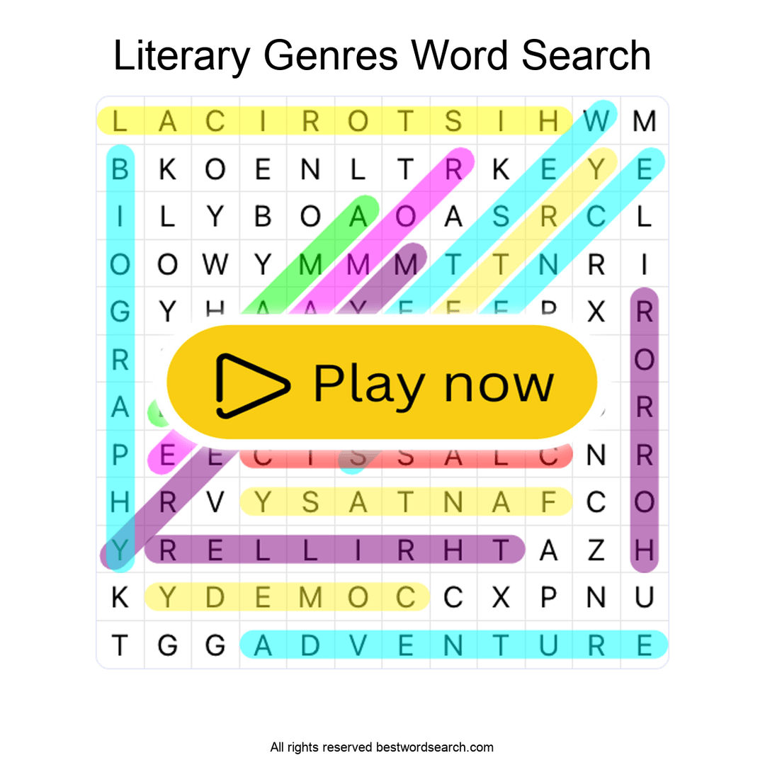Literary Genres puzzle