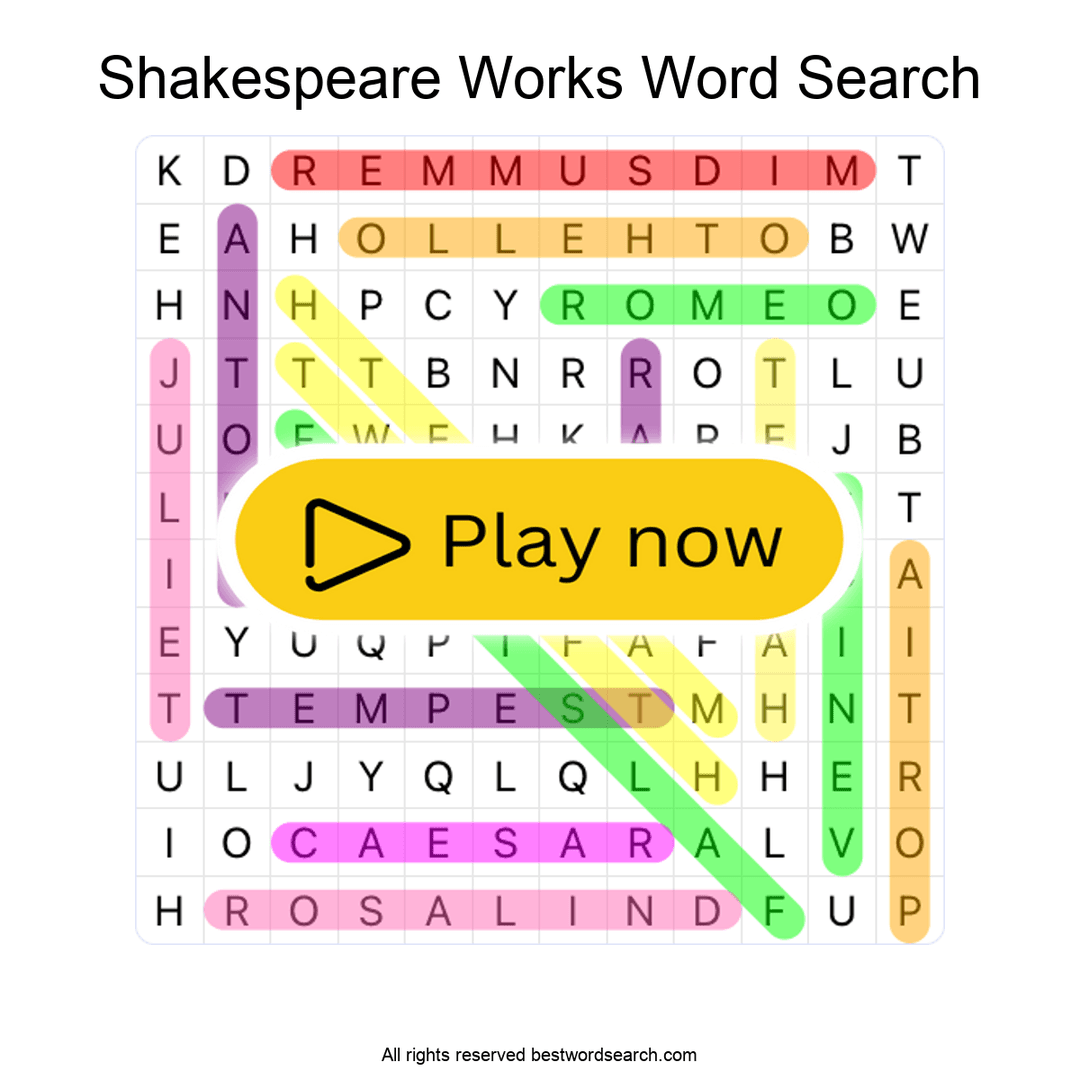 Shakespeare Works puzzle