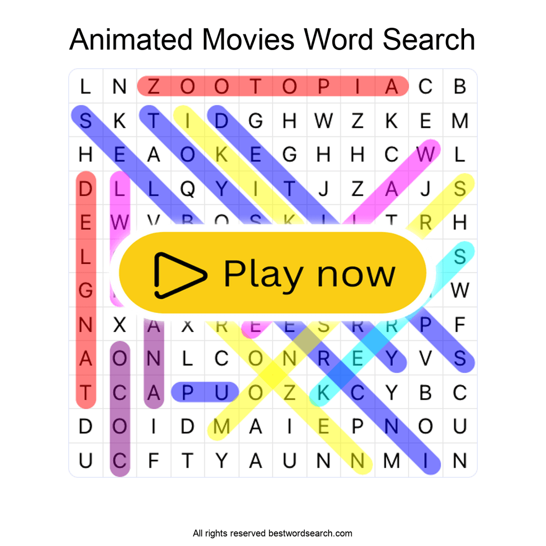 Animated Movies puzzle