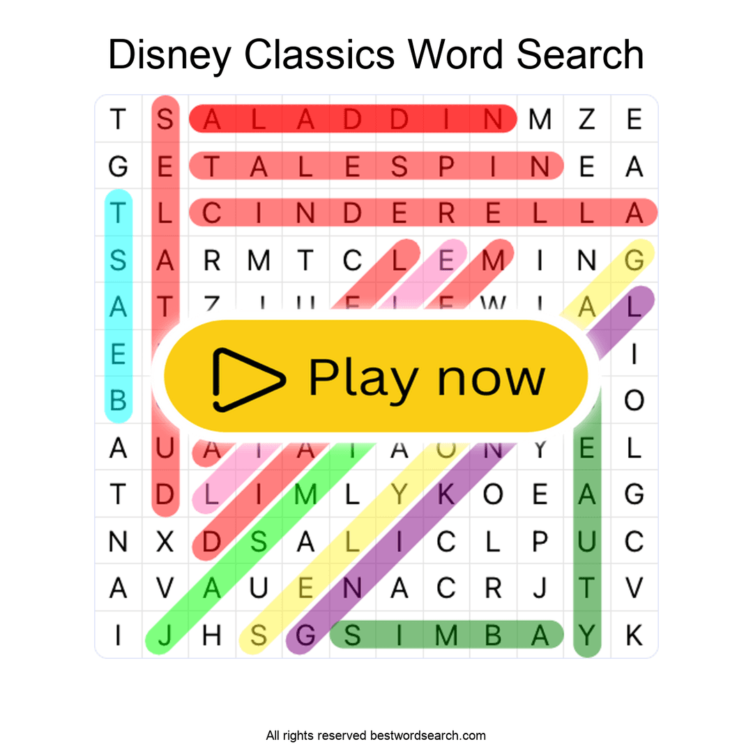 Disney Classics puzzle