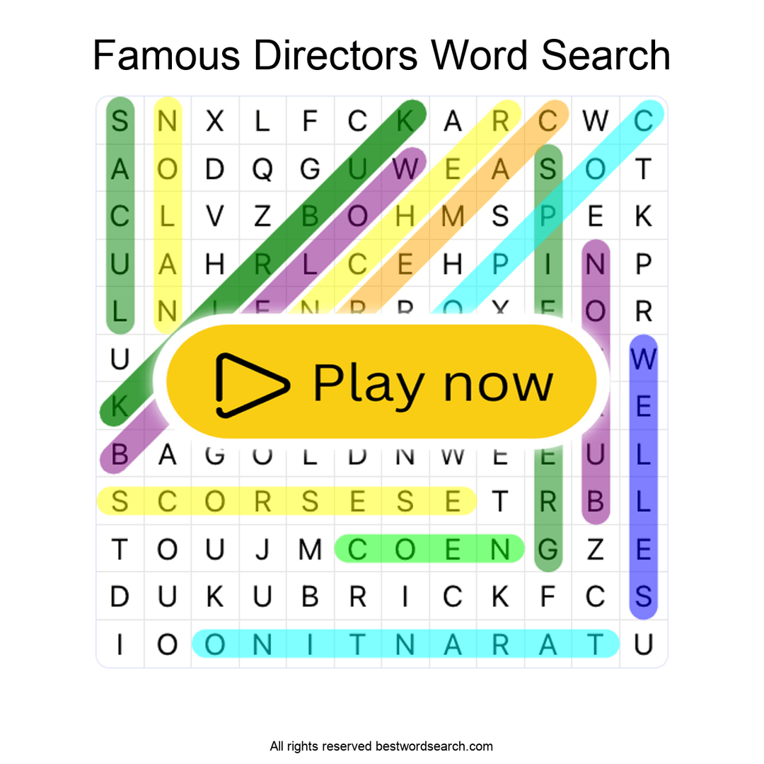 Famous Directors puzzle
