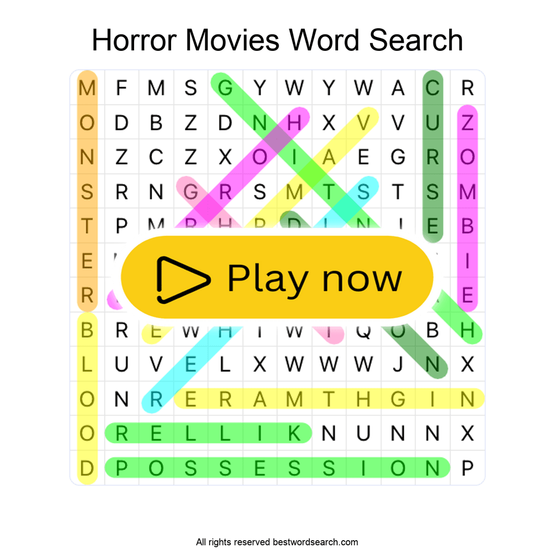 Horror Movies puzzle