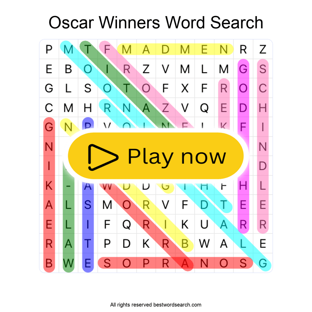 Oscar Winners puzzle