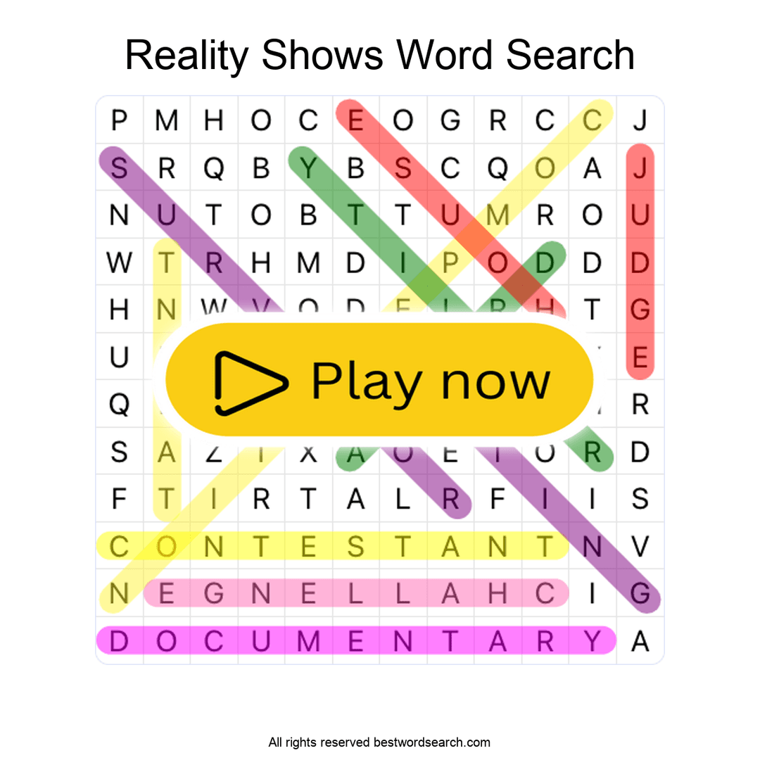 Reality Shows puzzle