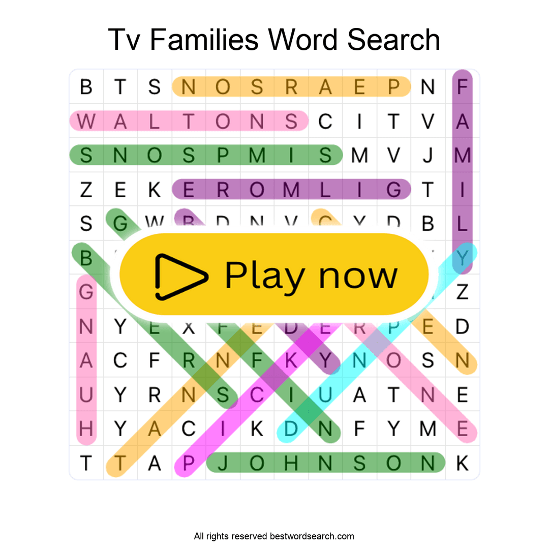 TV Families puzzle