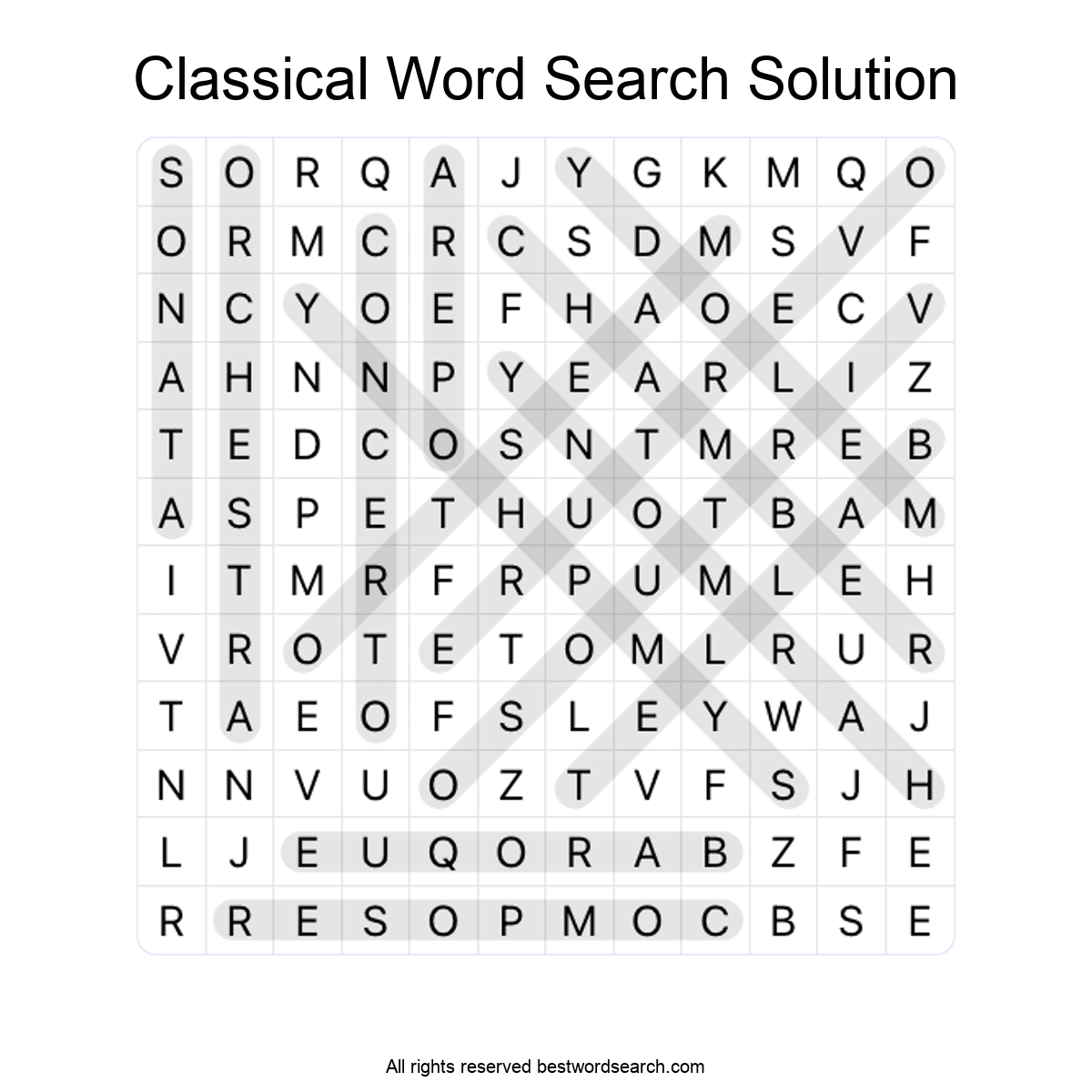 Music word search puzzles