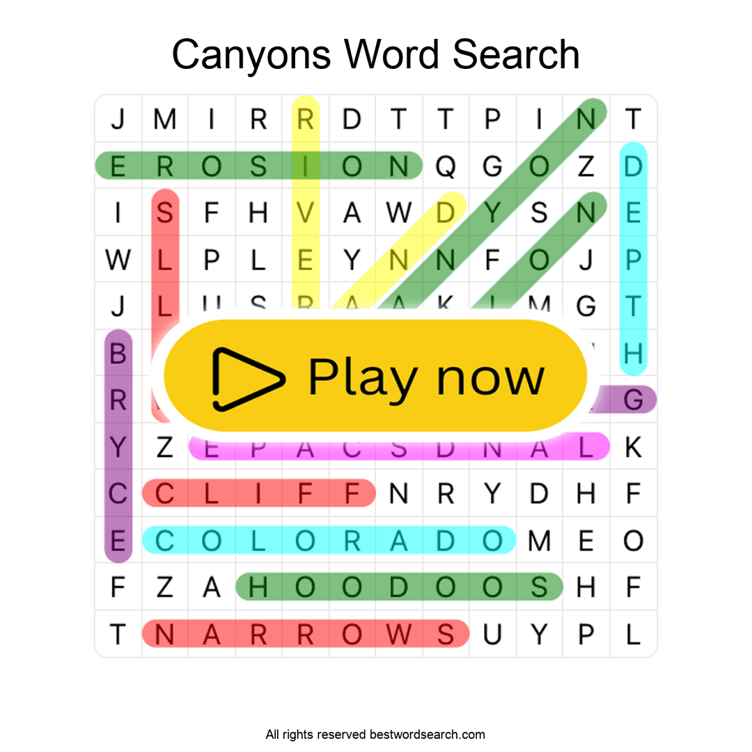 Canyons puzzle