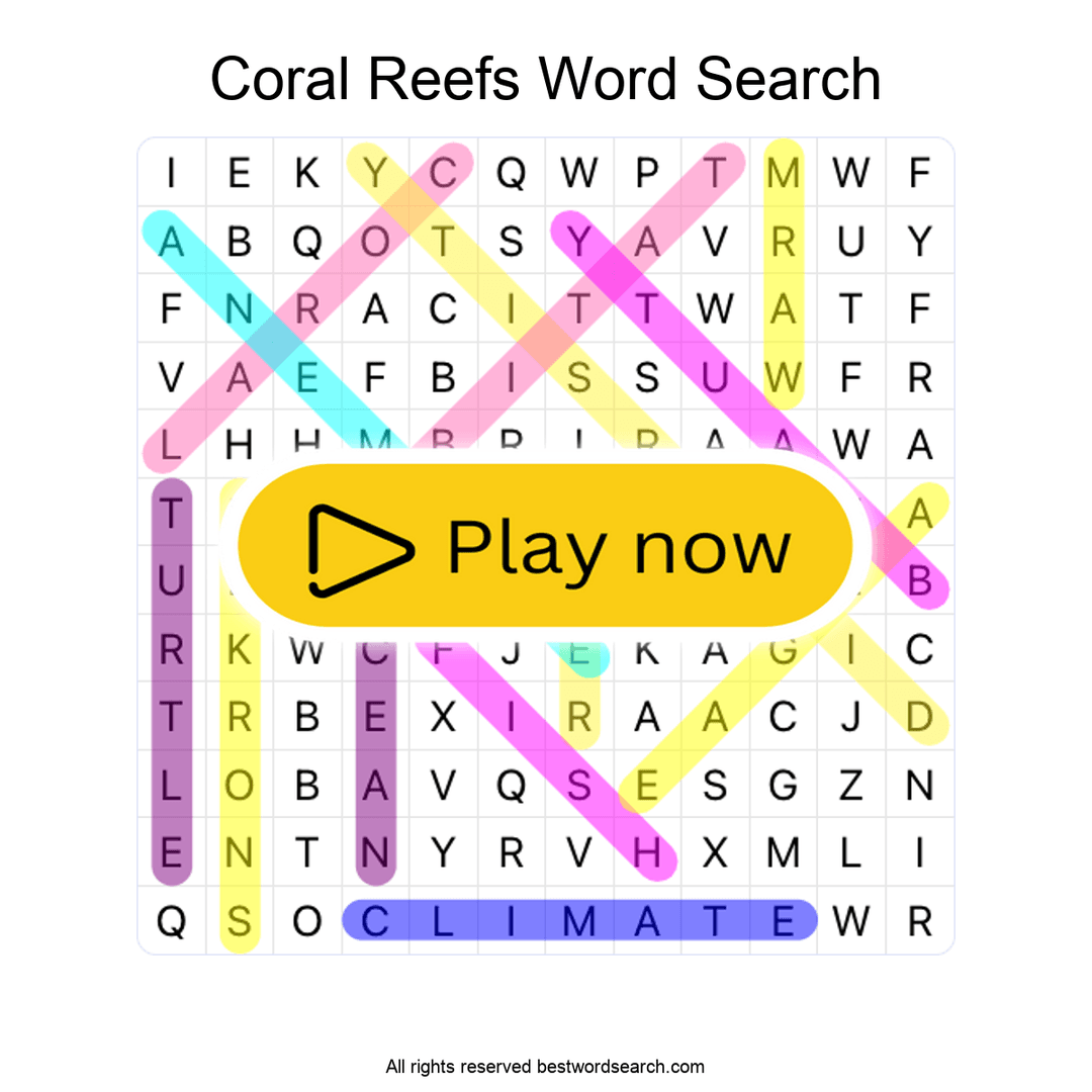 Coral Reefs puzzle