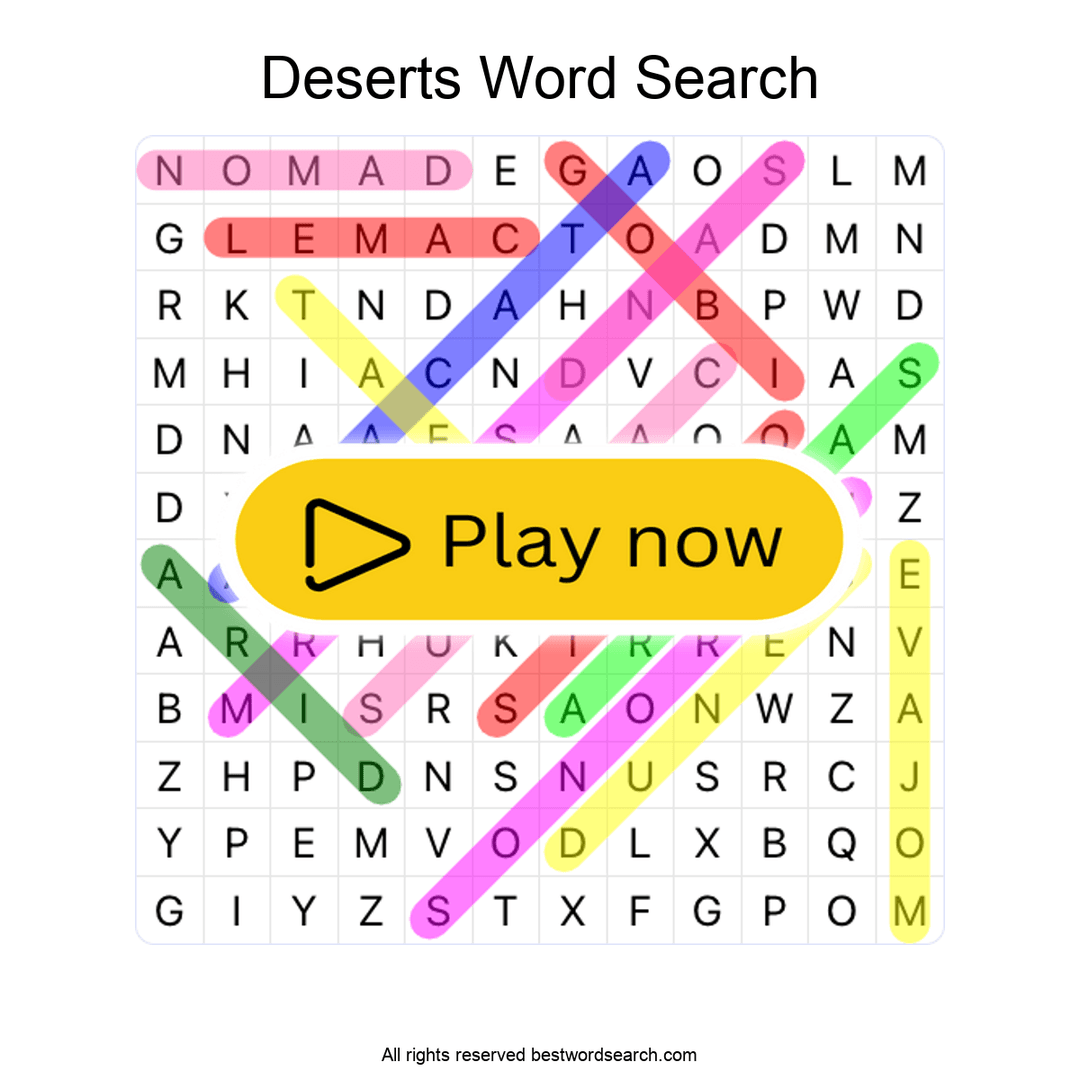 Deserts puzzle