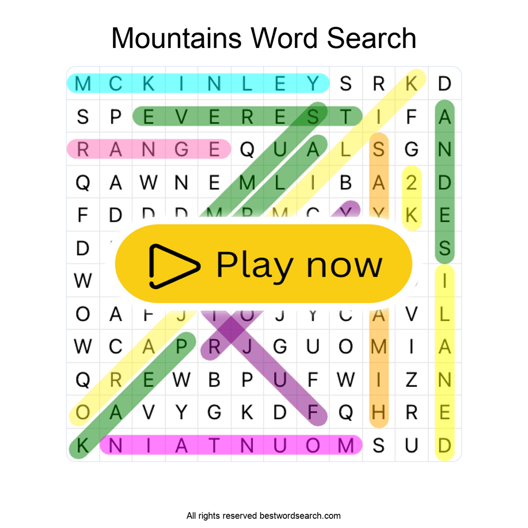 Mountains puzzle