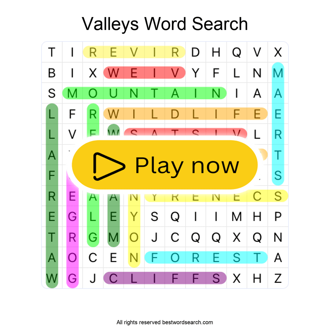 Valleys puzzle