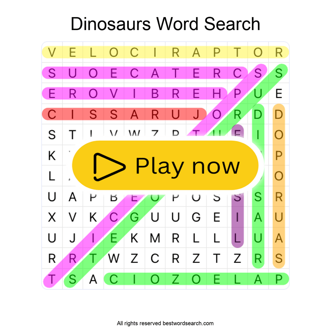 Dinosaurs puzzle