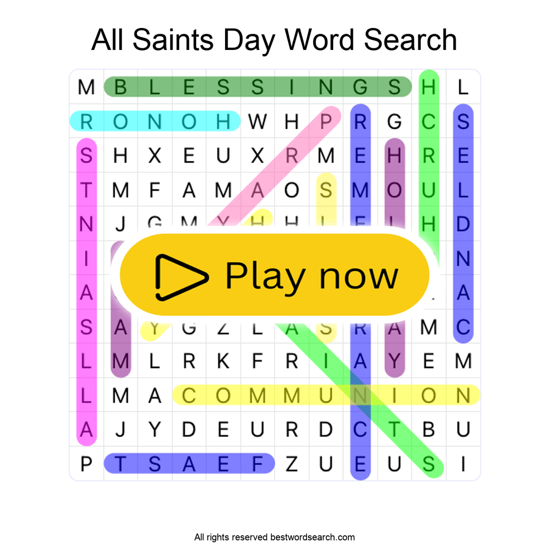 All Saints Day puzzle