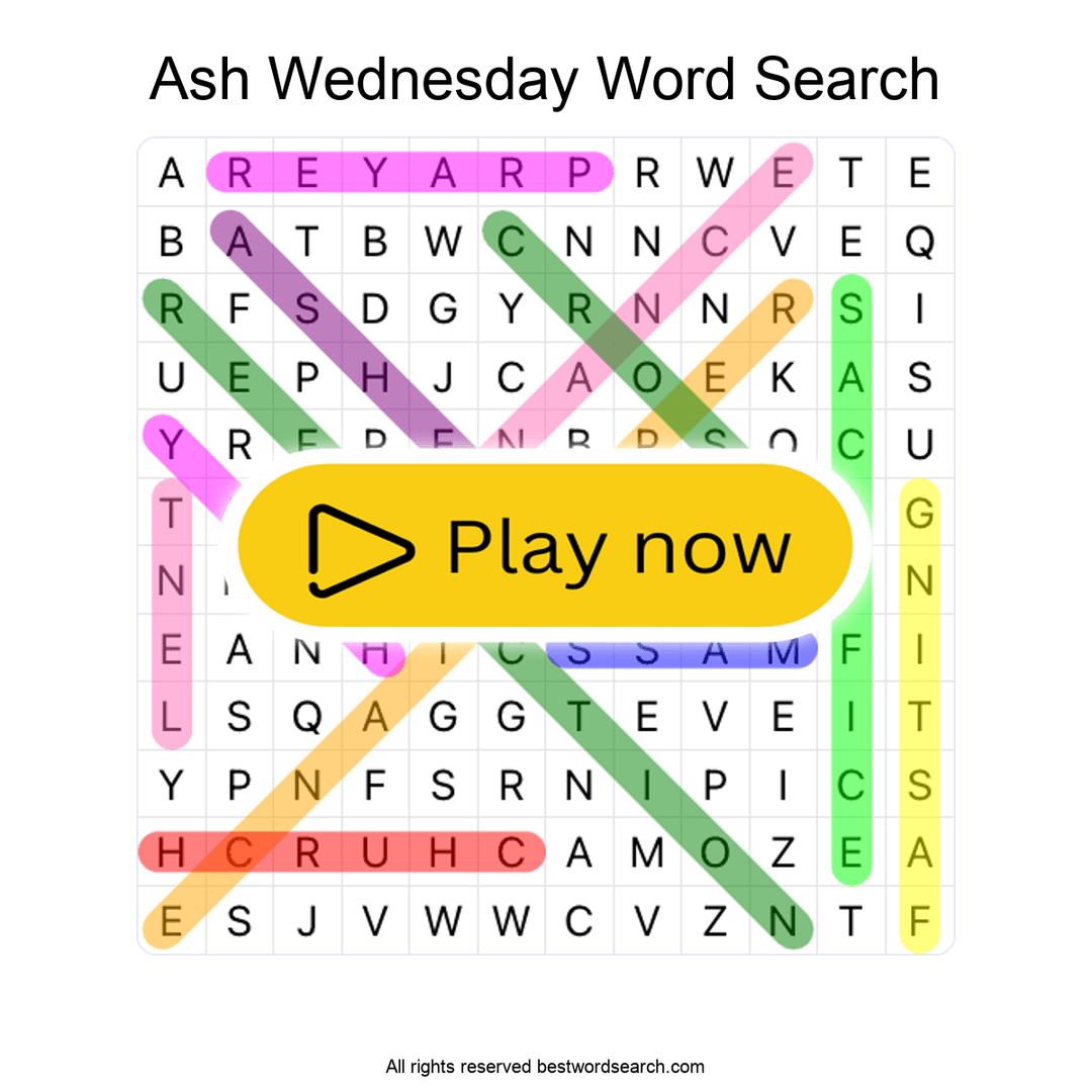 Ash Wednesday puzzle