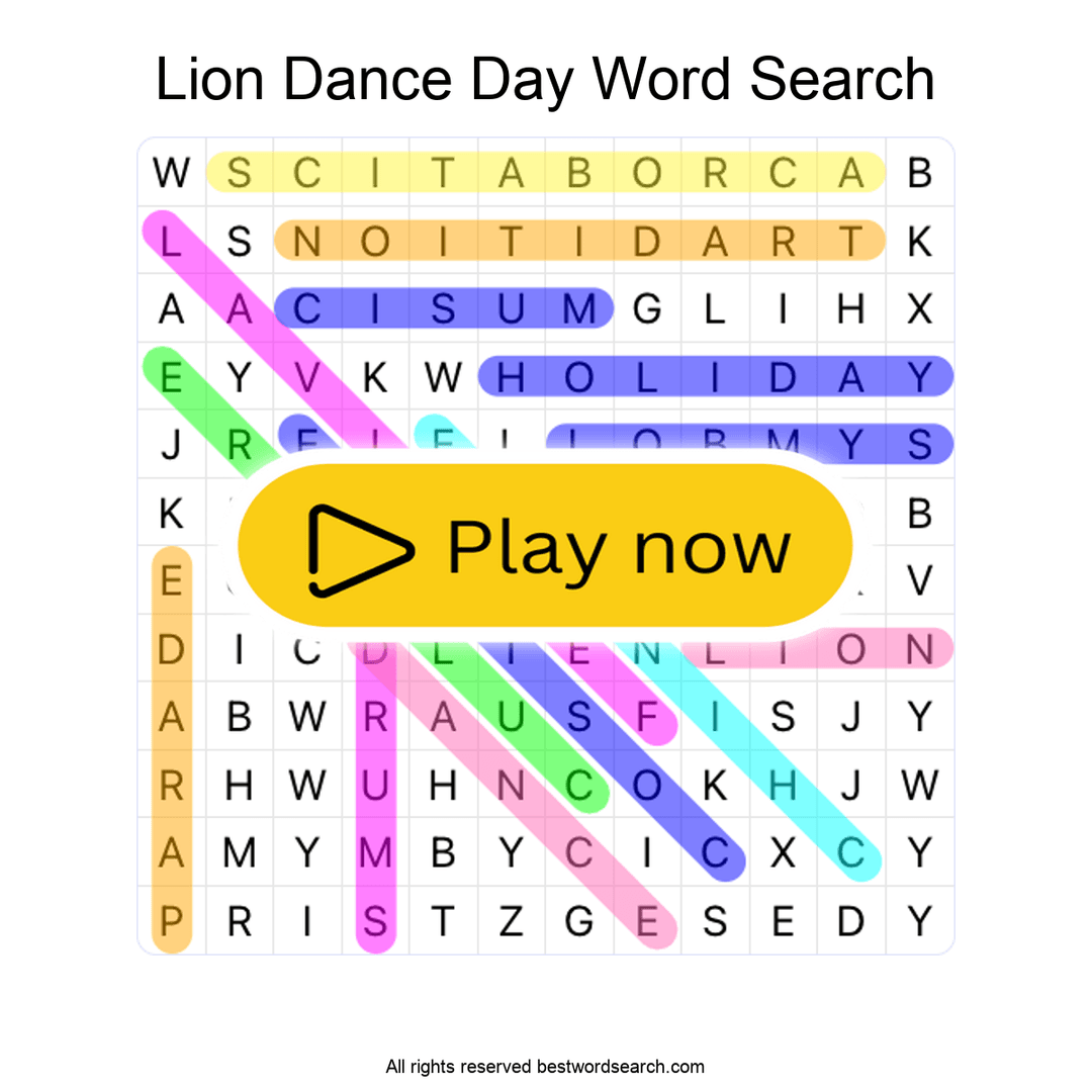 Lion Dance Day puzzle