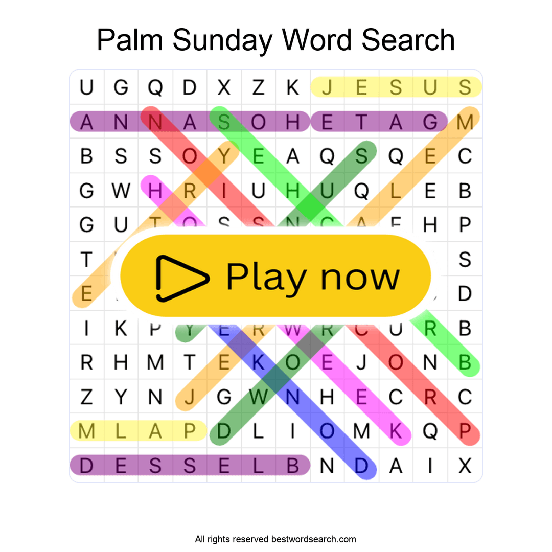 Palm Sunday puzzle