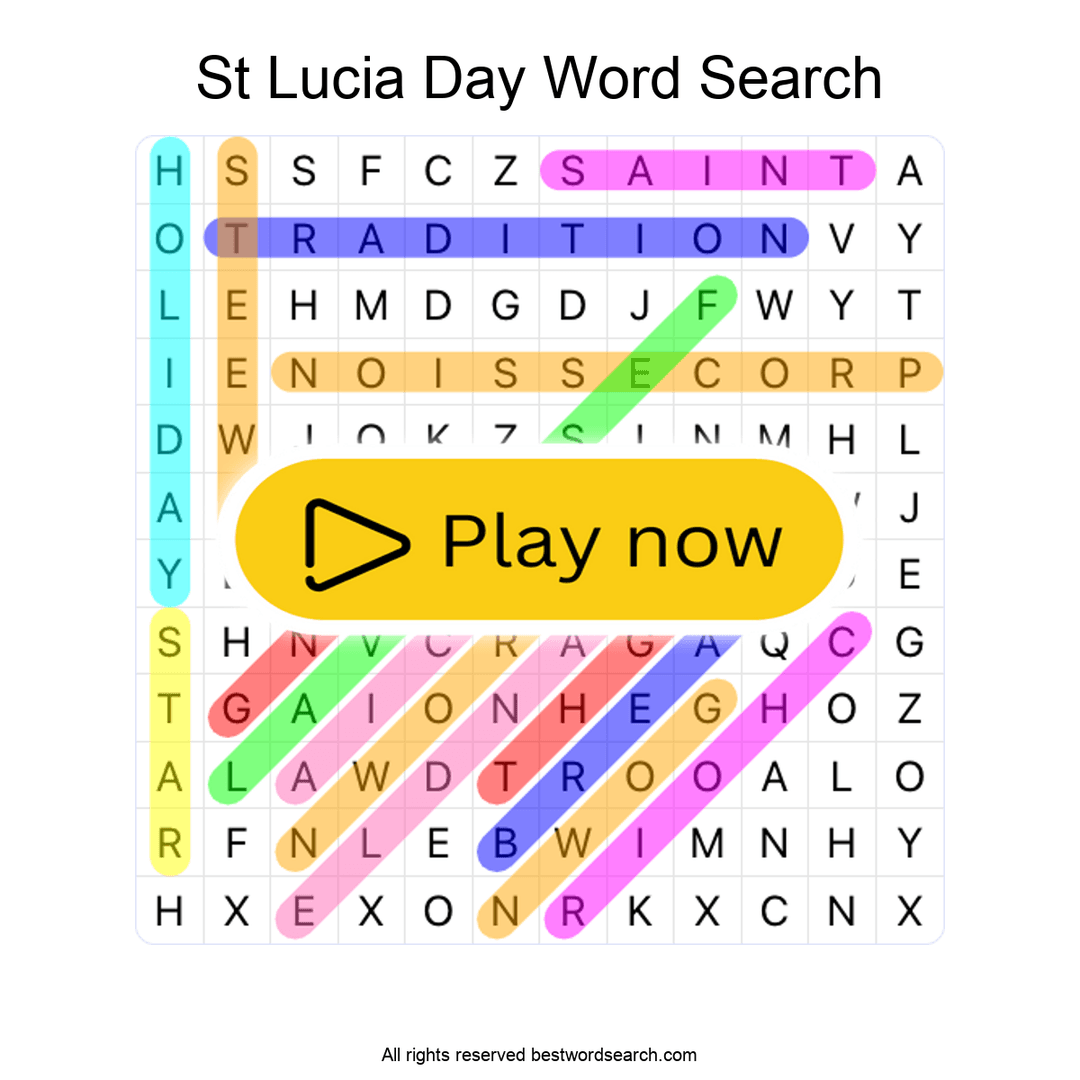 St Lucia Day puzzle