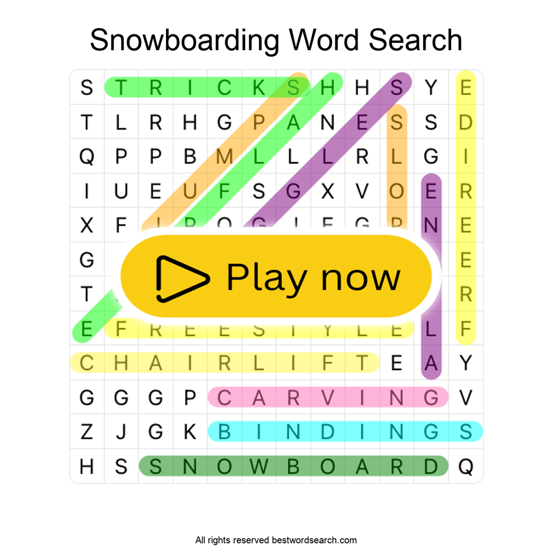 Snowboarding puzzle