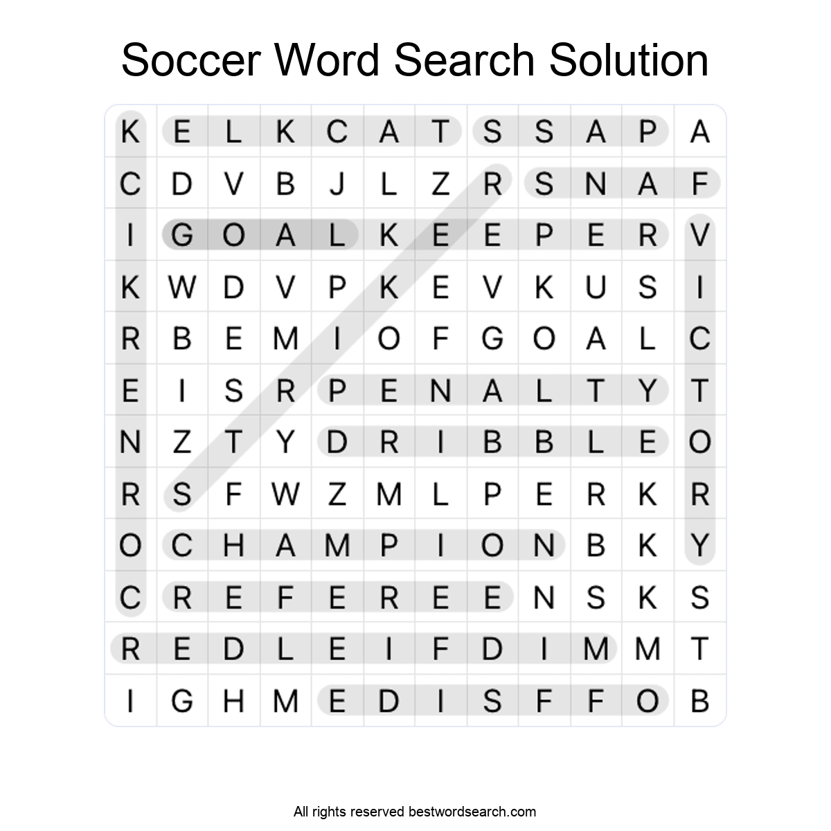 Sports word search puzzles