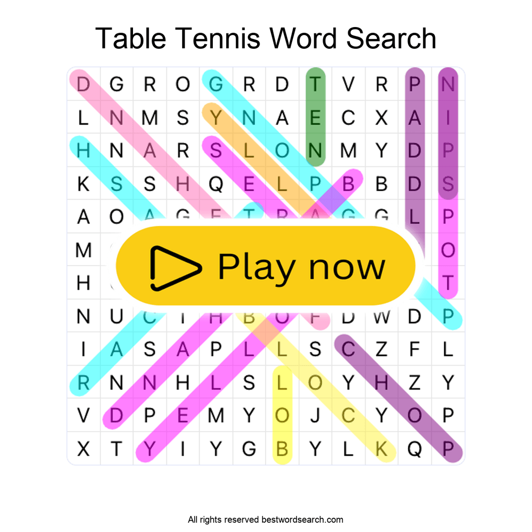 Table Tennis puzzle