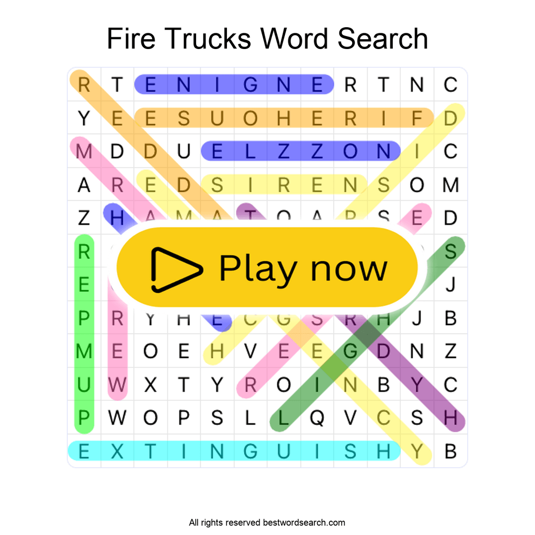 Fire Trucks puzzle