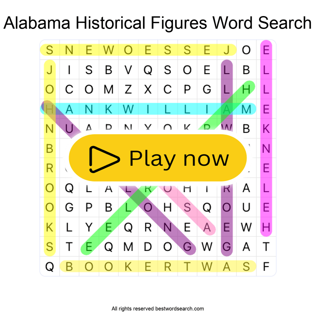 Alabama Historical Figures puzzle